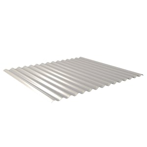 Golfplaat 18/1064 | Dak | Anti-Drup 2400 g/m² | Staal 0,63 mm | 25 µm Polyester | 9006 - Zilver-Metallic