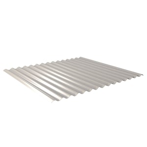 Golfplaat 18/1064 van staal, 0,50 mm dik, in lichtgrijs (RAL 7035), 25 µm polyestercoating
