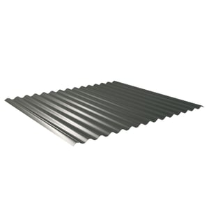 Golfplaat 18/1064 van staal, 0,50 mm, Chroomoxydegroen, 25 µm polyestercoating, hoofdaanzicht