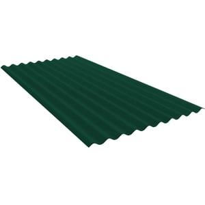 Golfplaat PF25W | Gevel | Staal 0,63 mm | 25 µm Polyester | 6005 - Mosgroen