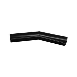 Dakgoot binnenhoek 135° van staal in Gitzwart (RAL 9005), 50 µm polyurethaan gecoat, hoofdweergave