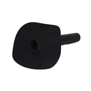 Regenwaterafvoer van zwart EPDM, 1,30 mm dik, met platte flens en cilindrische afvoerbuis