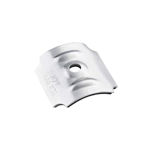 Aluminium kalot profiel 130/30 blank met schroefgat en Scobalit logo