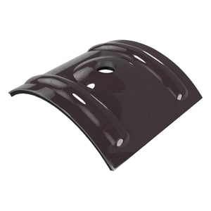 Kalot profiel 18/1064 aluminium chocoladebruin RAL 8017, hoofdweergave met boring en ribben