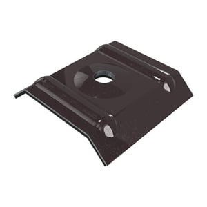 Kalot profiel 20/1100 aluminium Chocoladebruin RAL 8017, hoofdweergave met schroefgat