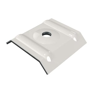 Kalot profiel 20/1100 van aluminium in Grijswit (RAL 9002) met boring, hoofdweergave
