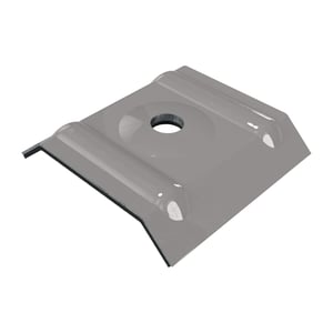 Kalot profiel 20/1100 van aluminium in RAL9007, hoofdaanzicht schuin van boven
