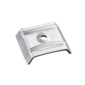 Aluminium kalot profiel 250/49 blank met boring, Scobalit logo zijkant, hoofdweergave