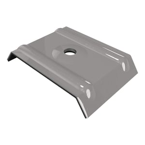 Kalot profiel 35/207 van aluminiumkleurig aluminium, hoofdaanzicht schuin van boven
