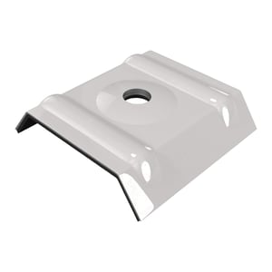 Kalot profiel 45/1000 aluminium lichtgrijs RAL 7035, bovenaanzicht