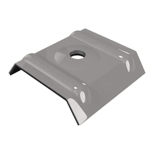 Kalot profiel 45/1000 van aluminiumkleurig aluminium (RAL9007) met centrale boring