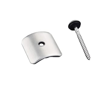 Kalot en schroef Scobalit profiel 76/18 golf, blank aluminium, met afdichtring