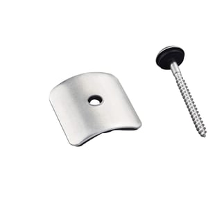Kalot en schroef Scobalit, blank aluminium, voor profiel 76/18 golf