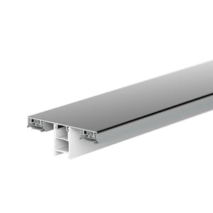 Mendiger middenprofiel van aluminium en kunststof, donkergrijs, hoofdweergave