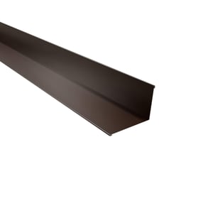 Wandafwerking van staal, Sepiabruin RAL 8014, 0,50 mm, 25 µm polyestercoating