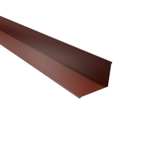 Muuraansluiting | 16 x 11,5 cm | 95° | Aluminium 0,70 mm | 25 µm Polyester | 8012 - Roodbruin