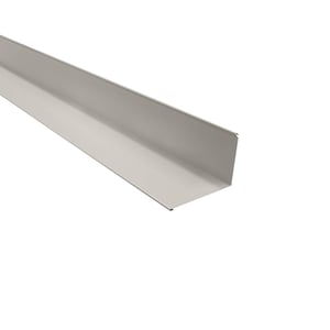 Wandafwerking Zuiverwit RAL 9010, 0,50 mm staal, 95 graden hoek, hoofdaanzicht