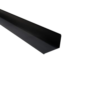 Wandafwerking staal 0,50 mm mat polyester donkergrijs, hoofdaanzicht