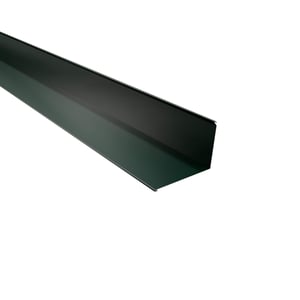 Wandafsluiting aluminium mosgroen, 0,70 mm, 95 graden hoek, hoofdweergave