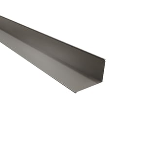 Muuraansluiting | 22 x 15 cm | 95° | Aluminium 0,70 mm | 25 µm Polyester | 9007 - Grijs aluminiumkleurig