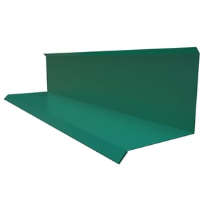 Wandaansluiting type 3 van mosgroen staal, 0,50 mm, met matpolyester coating, hoofdweergave