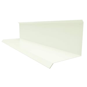 Wandafsluiting type 3, Grijswit (RAL 9002) van 0,75 mm staal, 90 graden hoek, 50 µm PURLAK coating