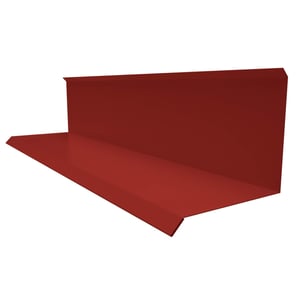 Wandafwerking type 3 van kersrood staal, 0,50 mm, 90 graden hoek, hoofdweergave