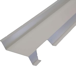 Aluminium hoekstuk blank, detailweergave van het profiel met uitsparingen