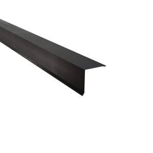 Lessenaarsdak nokafsluiting van donkergrijs (RAL 7024) staal met 35 µm matpolyester coating, hoofdweergave