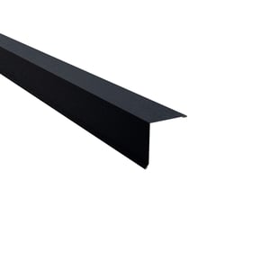 Lessenaarsdakafsluiting staal, 0,50 mm, Antracietgrijs RAL 7016, Shimoco coating, hoofdaanzicht