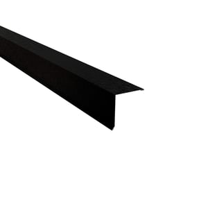 Lessenaarsdak nokafsluiting Gitzwart RAL 9005 van 0,50 mm staal met 80 µm Shimoco coating, hoofdaanzicht
