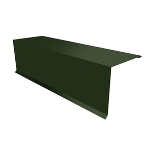 Nok lessenaarsdak | 15 cm x 15 cm x 2,00 m | 80° | Staal 0,75 mm | 25 µm Polyester | 6020 - Chroomoxydegroen
