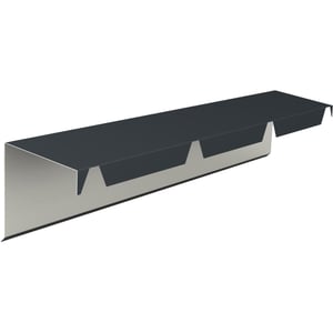 Lessenaarsdakafsluiting van staal, antracietgrijs RAL 7016, 0,50 mm, hoofdweergave