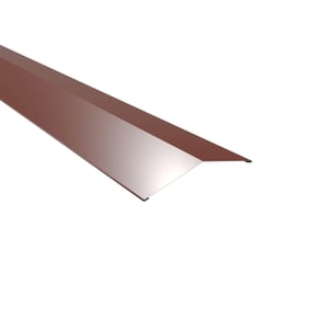 Nokstuk vlak | 14,5 x 14,5 cm | 150° | Staal 0,63 mm | 25 µm Polyester | 8012 - Roodbruin