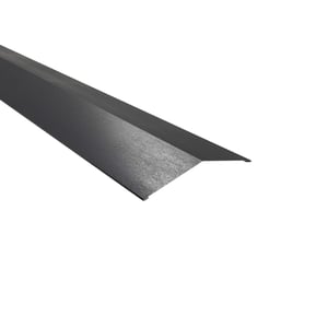 Nokstuk plat, donkergrijs (RAL 7024), 0,50 mm staal met 35 µm matpolyester coating