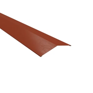 Nokvorst plat Terracotta, 0,50 mm staal, 14,5 x 14,5 cm, 150° hoek