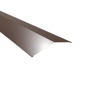 Nokvorst plat Notenbruin, 0,75 mm staal, 150 graden hoek, hoofdweergave