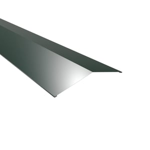 Nokvorst plat mosgroen aluminium 0,70 mm met 25 µm polyestercoating, hoofdaanzicht