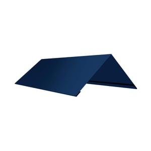 Nokvorst plat Gentiaanblauw, 0,50 mm staal, hoofdaanzicht