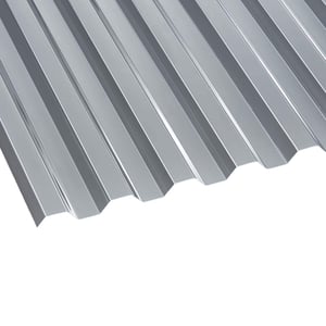 Polycarbonaat damwandplaat | 76/18 | 0,80 mm | Grijs | Warmtewerend | 2,00 m