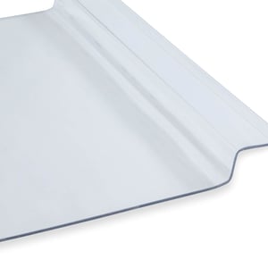 Polycarbonaat lichtplaat helder, 3,00 mm, detailweergave van het profiel