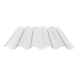 Atlas polycarbonaat lichtplaat 6 mm opaal wit, golfprofiel, hoofdaanzicht