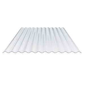 Polycarbonaat golfplaat | 76/18 | 0,90 mm | Helder | UV-wering 2-zijdig | 2,00 m
