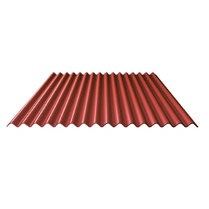Stabipol polyester lichtplaat golf 76/18, 0,85 mm terracotta, hoofdaanzicht