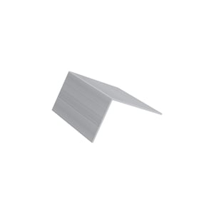 Profielafsluithoeken | Voor 16 mm platen in profiel ECO | Aluminium | Breedte 5 cm | Blank