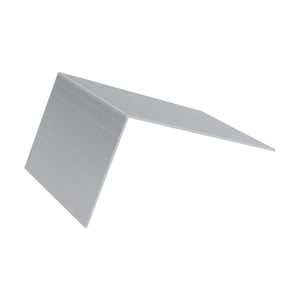 Remhoek van blank aluminium, gebogen, hoofdweergave