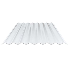 VLF PVC golfplaat 130/30, 1,40 mm, lichtblauw getint, bovenaanzicht