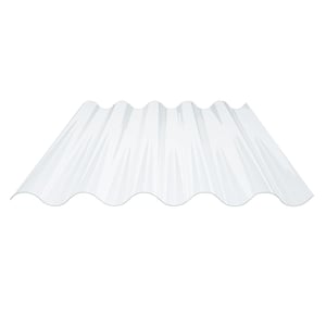 PVC golfplaat 177/51, 1,40 mm, lichtblauw getint, vrijstaand, hoofdweergave