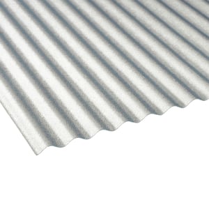 PVC golfplaat 32/09, 0,80 mm, helder, schuin van boven