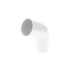 Afvoerbocht 75° van wit PVC, hoofdweergave
